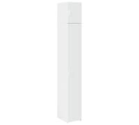 vidaXL Armario estrecho Madera de ingeniería Blanco 30 x 42,5 x 225 cm