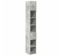 vidaXL Armario Estrecho Madera ingeniería Gris hormigón 30x42,5x225 cm