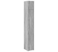 vidaXL Armario Estrecho Madera ingeniería Gris Sonoma 30x42,5x225 cm | Líneas claras y diseño sencillo, fabricado en madera, ofrece grandes compartimentos para un orden claro