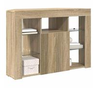 vidaXL Armario LED para TV de Esquina 100x40x68cm Roble Sonoma
