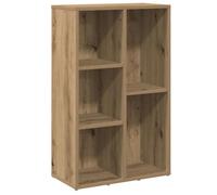 vidaXL Armario Libros Madera ingeniería Roble Artisan 50x25x80 cm, librería, Estante, Armario de Almacenamiento, librerías, estantería