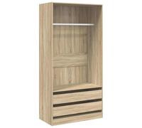 vidaXL Armario Madera contrachapada Color Roble Sonoma 100x50x200 cm
