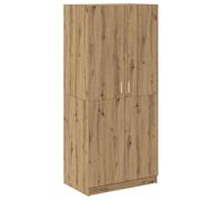 vidaXL Armario Madera de ingeniería Roble Artisan 90x52x200 cm, ropero, Armario de Almacenamiento, Organizador de Ropa, guardarropa, Armario de Ropa