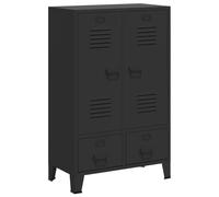 vidaXL Armario metálico de Estilo Industrial 67x35x107 cm Negro