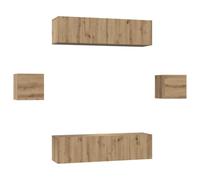 vidaXL Armario Moderno de Pared de, con Puerta abatible. Es Minimalista, aprovecha Bien el Espacio y está Hecho de Madera Engineered. Ideal para la Sala de Estar, con un diseño Fluido.