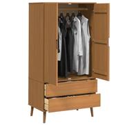 vidaXL Armario Molde Caramelo 90 x 55 x 175 cm Madera de Pino Maciza