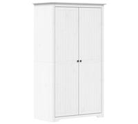 vidaXL Armario, Mueble con Almacenamiento para Ropa Zapatos, Aparador Alto, Ropero para Dormitorio Hogar, Madera Maciza de Pino Blanco