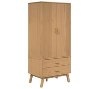 vidaXL Armario Olden Madera Maciza de Pino marrón 76,5x53x172 cm
