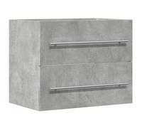 vidaXL Armario para Lavabo aglomerado Gris hormigón 60x38,5x48 cm
