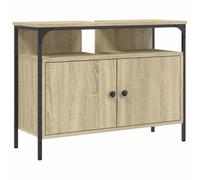 vidaXL Armario para Lavabo de Baño, Mueble para Lavamanos, Aparador para Fregadero, Almacenamiento para Hogar, Madera de Ingeniería Roble Sonoma