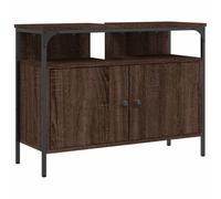 vidaXL Armario para Lavabo de Baño, Mueble para Lavamanos, Aparador para Fregadero, Almacenamiento para Hogar, Madera de Ingeniería Roble Marrón