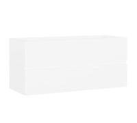 vidaXL Armario para lavabo Blanco 100×38,5×45 cm Madera contrachapada Robusto y estable