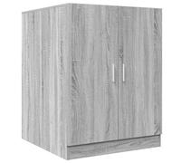 vidaXL Armario para Lavadora Cuarto de Baño Aseo Inodoro Secadora Estantería Estante Muebles Mobiliario Colada Almacenaje Robusto Color Gris Sonoma