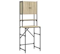 vidaXL Armario para Lavadora, Estantería de Almacenaje, Estantes para Encima de Inodoro, Mueble para Baño, Madera de Ingeniería Roble Sonoma