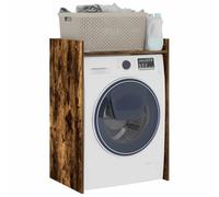 vidaXL Armario para Lavadora Roble Ahumado 67,5 x 48 x 97 cm, Baño, Rectangular, Moderno, Durable, Almacenamiento Amplio, para Organizar, Estiloso, Diseños Flexibles, Uso Eficiente del Espacio