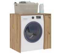 vidaXL Armario para Lavadora Roble Artesanal 87 x 60 x 89 cm, Diseño de baño, distribución Rectangular, Estilo Moderno, Materiales duraderos, almacenaje Amplio para una organización eficiente