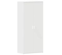 vidaXL Armario para Zapatos Blanco 80X39X180 cm Madera Almacenamiento Duradero 2 Puertas 4 Estantes Diseño Moderno Muebles de Interior Organizador Estante Elegante para Calzado Solución Alta