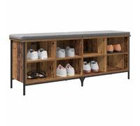 vidaXL Armario para Zapatos con Estante Madera Vieja 131 x 35 x 50 cm, Almacenamiento rústico para Zapatos, Organizador Duradero, gabinete Industrial, Elegante y Compacto