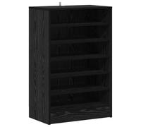 vidaXL Armario para Zapatos en Roble Negro de 60 x 35 x 92 cm. Este Almacenamiento en Madera de ingeniería no Tiene Puertas, Ideal para organizar el Dormitorio y el Pasillo. Es un Rack Organizador d
