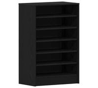 vidaXL Armario para Zapatos en Roble Negro de 60 x 35 x 92 cm. Este Almacenamiento en Madera de ingeniería no Tiene Puertas, Ideal para organizar el Dormitorio y el Pasillo. Es un Rack Organizador d