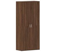 vidaXL Armario para Zapatos Roble Marrón 80X39X180 cm Madera Ingenierizada Almacenamiento Duradero 2 Puertas 4 Estantes Diseño Contemporáneo Muebles de Interior Organizador Estante Armario Calzado S