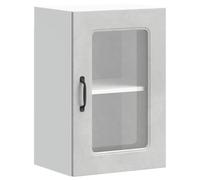 vidaXL Armario Pared Cocina Puerta de Cristal Kalmar Gris hormigón, Unidad de Pared de Cocina, Armario para Pared de Cocina, Armario de Cocina en la Pared