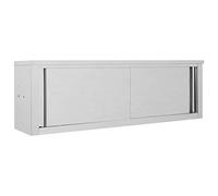 vidaXL Armario Pared de Cocina Puertas Correderas Acero Mobiliario Duradero Robusto Resistente Práctico Funcional Elegante Moderno Útil 150x40x50cm