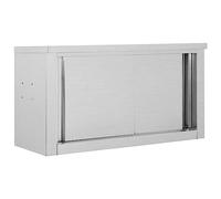 vidaXL Armario Pared de Cocina Puertas Correderas Acero Mobiliario Duradero Robusto Resistente Práctico Funcional Elegante Moderno Útil 90x40x50cm