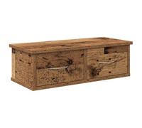 vidaXL Armario Pared Madera ingeniería Madera Envejecida 60x26x18,5 cm, Armario de Pared para TV, Mueble de Pared para TV, Mueble Flotante para TV