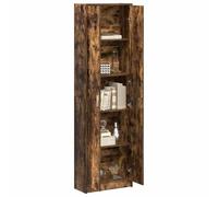 vidaXL Armario Roble Ahumado 55 x 25 x 189 cm Madera de ingeniería | Este armario tiene un acabado moderno en roble ahumado que va bien con diferentes estilos es limpio y sencillo,