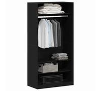 vidaXL Armario Negro Roble 100x50x200 cm de Madera