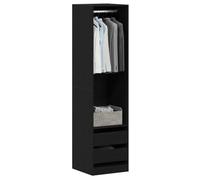 vidaXL Armario de 50 x 50 x 200 cm en Madera diseñada, Duradero, con Barra y estantes para almacenar, Ideal para Interiores. Mueble Moderno con Acabado Mate Suave.
