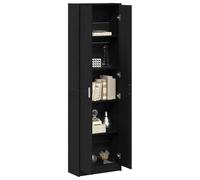 vidaXL Armario Roble Negro 55x25x189 cm Madera