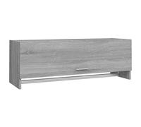 vidaXL Armario Ropero Guardarropa Almacenaje Pasillo Entrada Muebles de Dormitorio Madera Contrachapada Gris Sonoma 100x32,5x35 cm