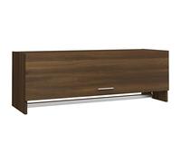 vidaXL Armario Ropero Guardarropa Almacenaje Pasillo Entrada Muebles de Dormitorio Madera Contrachapada Roble Marrón 100x32,5x35 cm