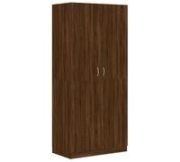 vidaXL Armario Ropero Guardarropa Closet Organizador de Ropa Aparador Dormitorio Muebles Madera Contrachapada Color Roble Marrón 90x52x200 cm