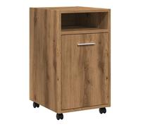 Vidaxl armario ruedas contrachapada roble artisan 33x38x60 cm