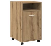 Vidaxl armario ruedas contrachapada roble artisan 33x38x60 cm