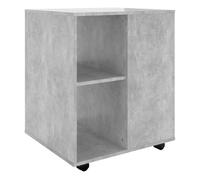 Vidaxl armario ruedas madera contrachapada gris hormigón 60x53x72 cm