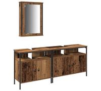 vidaXL Mueble de Lavabo de baño con Lavabo Incorporado de Madera Vieja