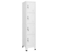 vidaXL Armario Taquilla 4 Compartimentos 38x45x180 cm Casillero Organizador