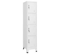 vidaXL Armario Taquilla 4 Compartimentos 38x45x180 cm Casillero Organizador