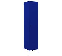 Vidaxl armario taquilla de acero azul marino 35x46x180 cm