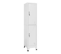 vidaXL Armario Taquilla 2 Compartimentos 38x45x180 cm Casillero Organizador