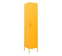 vidaXL Armario/taquilla de acero 35x46x180 cm Amarillo mostaza