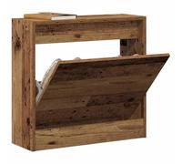 vidaXL Armario Zapatero 60 x 21 x 57 cm Madera de ingeniería | Tienes mucho espacio para tus zapatos, Ideal para esos rincones incómodos, Hecho de madera recuperada resistente