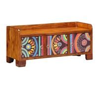 vidaXL Armario Zapatero con Almacenamiento Multicolor 90 x 35 x 40 cm, Muebles de Acacia, Organizador de Zapatos Moderno, Gabinete Elegante, Diseño Rectangular Duradero, Ahorra Espacio