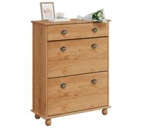 vidaXL Cabinet de Zapatos ASKIM 85x35x108 cm de Madera Sólida de Pino