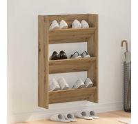 vidaXL Armario Zapatero con estante artesanal 60 x 18 x 90 cm, Organizador , Armario Rectangular Moderno para Zapatos, Estante Compacto para Almacenamiento en Casa