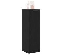 vidaXL Zapatero Roble Negro 29,5 x 35 x 101 cm Madera contrachapada, Armario de Zapatos Moderno, Almacenamiento Amplio, diseño Rectangular, Organizador Duradero, Estilo Minimalista